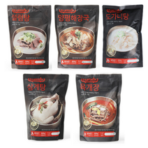 [지은푸드]간편식 즉석탕 즉석국 세트 양평해장국(800g) 삼계탕(900g) 도가니탕(550g) 설렁탕(550g) 육개장(550g), 옵션3. 양평해장국+도가니탕+삼계탕+육개장