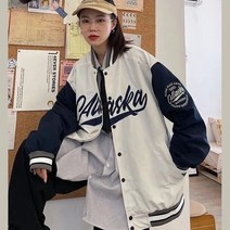 미니트레일러 미니카고트레일러 캠핑 트롤리 웨건 뉴아메리 프라이드 스트리트 레터 재킷 코트 여성 패션, 1M, 09 1