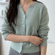 한다난- 데일리 여성 가디건 캐시 긴팔 여자 니트 가디건 5색