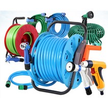 청소 세차용 호스 물분사기 호스릴 모음 수도꼭지연결 원예 가정용 워터릴, 코일호스15m