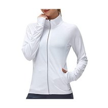 128545 여성용 UPF 50+ UV 자외선 차단 의류 긴 소매 운동 하이킹 셔츠 경량 SPF 집업 야외 재킷