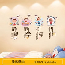 스티커 아이방 꾸미기 카툰 영감을주는 벽지 안방 ㄱ자책상, C01-큰