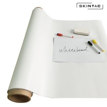 SKINTAC 칠판 화이트보드 스케줄보드 붙이는 유광 시트지 보드마카용/50cm