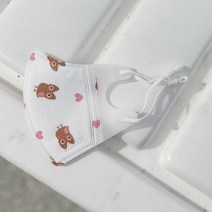 나와아기 일회용유아마스크_5입, 1매, 5매, 부엉이 화이트