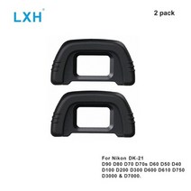 카메라 아이컵 아이피스 Eyecup 호환용 lxh dk-21 뷰파인더 니콘 d3000 d3100 d3200 d3300 d5000 d5100 니콘 dk-21 교체, 2개