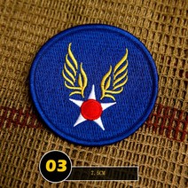 Ww2 미국 Usaf 엠블럼 공군 배지 패치 휘장 armyshop2008, 한개옵션0