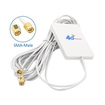 통신안테나 4G LTE 평면 안테나 와이파이 4G 안테나 3M SMA TS9 crc9 수 커넥터 화웨이 ZTE 라우터 모뎀 안테나 3M 케이블과 호환 가능, 2. CRC9
