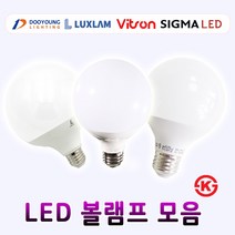 두영 시그마 비츠온 룩스램 LED 볼램프 볼전구 인테리어 전구, 1개, 시그마 볼 12W 숏 주광색