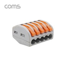 라이트컴 Coms BB241 터미널 블록 5핀 일방향 와이어 커넥터 접속 단자 Toolless [A] 기타 전기설비부자재, 선택없음
