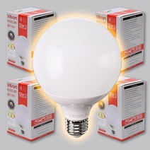 12W LED 볼전구 볼구 볼램프 주광색 주백색 전구색 숏타입 롱타입 비츠온 G95 E26, 숏타입(95*135mm), 전구색_3000K, 10개