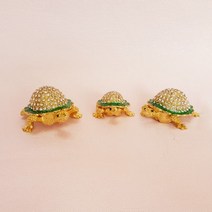 PGM*^몰작은 거북이 세가족 보석함 (그린) 소품 집들이 인테리어 장식 예쁜 장식용 인테리어용 모형 고급 인형 장식품^^췤pgm, a^^옵션없슴
