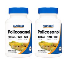 뉴트리코스트 폴리코사놀 100mg 캡슐, 120개입, 2개
