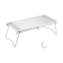 야외용테이블 야외테이블세트 테라스테이블 피크닉테이블 캠핑테이블 옥외용 미니 티 테이블 튼튼한 스테, 01 Silver