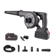 돌아라 휴대용 무선 송풍기 다기능 가정용 충전 송풍기, 블랙(업그레이드형), 1개