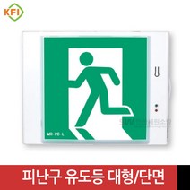 LED식 벽부형 피난구 유도등 대형 단면 (무방향) KFI인증 미래테크, 1개, 혼합색상