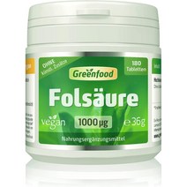 그린푸드 엽산 1000µg Greenfood Folic Acid 180정