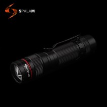 스파램 SP-516레드 미니 줌 후레쉬 휴대용 랜턴 LED손전등, 1개