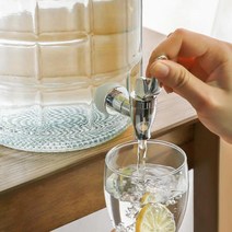 숨쉬는 유리 매실청 수도꼭지 효소병 5L-15L