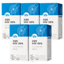 비타민하우스 MSM 1500mg 무릎관절 영양제 60정 엠에스엠 식이유황, 6개