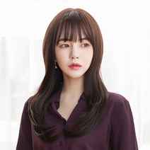 투애니위그 인모믹스 통가발 9종 통풍좋은 항암여성추천 탈모가발 여자통가발, 1개, 7. 세미롱 레이어 자연검정