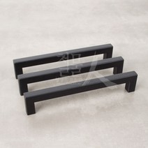 철물인 가구손잡이 검정사각12 (160p) / 장식장 장농 수납장 리폼