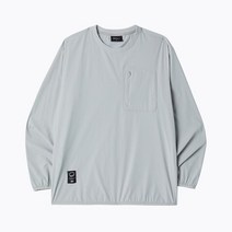 [빠른출고]/MERRELL MLM2C1TS1206LY남성 가슴포켓 우븐 맨투맨 라이트그레이 MLM2C1TS1206 MantoMan Light Grey
