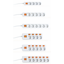 국산 현대일렉트릭 멀티탭 멀티코드 전선 멀티콘센트 4구 5구 6구 1.5m 3m 5m, 개별4구