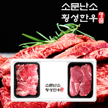 횡성한우 어사품 구이선물세트 등심(500g) + 장조림(500g) 총 1.0kg 1등급, 등심(500g) 장조림(500g) 1.0kg