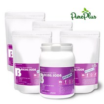 국내산 과탄산소다(산소계표백제) 5kg세트(용기형1kg+지퍼팩4kg) 베이킹소다 구연산 천연세제 3종중 필수, 베이킹5kg(용기1+리필4)