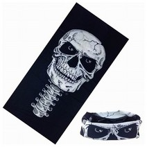 헤어밴드 머리띠 남자 무지 면 넓은 터번 반다나 추신수 사이클링 얼굴 마스크 해골 광대 할, 10 Skull