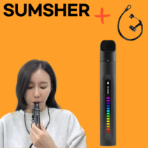SUMSHER 숨쉬어 폐활량운동 측정기 운동기구 호흡근강화 재활 숨쉬기트레이너, 블랙