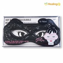 힐링큐 눈 냉온 젤안대 블랙 HQ-500, 1개
