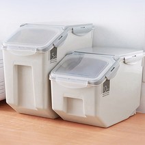 제이와이홀딩스 쌀 잡곡 애견사료 보관통 쌀독 쌀통 10kg 15kg