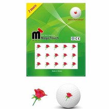 KAXIYA 골프공 스티커 마킹스티커 볼마킹 장미 2매입 10팩