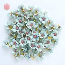 벽꽃장식 플라워 월 조화포토존 50Pcs 실크 인공 데이지 꽃 머리 Diy 벽 웨딩 홈 룸 갈 랜드 선물, 푸른