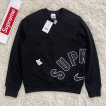 Supreme 버핏 맨투맨 남녀공용 긴팔티 공동 계약금