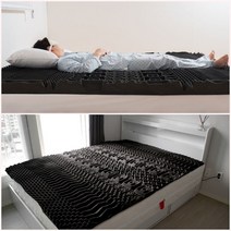 무중력 매트리스 토퍼 에어홀 숙면 메모리폼 허리디스크 꿀잠 3D입체매트리스, 침대토퍼형(7cm)
