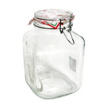 이탈리아 피도 밀폐유리병 원두보관용기 쨈병 과실주병 매실청병 2L/3L, 3L