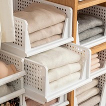 접이식 슬라이드 옷정리트레이 수납 정리함 대형 티셔츠 바지 리빙박스 옷장 옷정리 슬라이딩, 그레이, M사이즈, 그레이, 1개