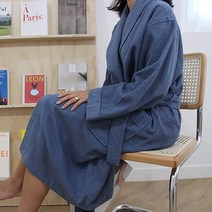 송월타월 호텔용 프리미엄 샤워가운 30수, 인디블루, 1개