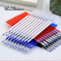 UNBAISER 열펜 고온 컬러펜슬 아이롱펜 재단용 자수펜 초크펜(100개입), 얇은펜, 화이트