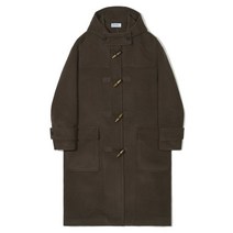 파르티멘토 오버사이즈 멜톤 더플 롱 코트 브라운 Oversize Melton Duffle Long Coat Brown