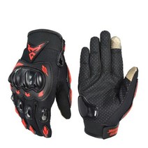 MOTO CENTRIC 오토바이 장갑 남자 통기성 전체 손가락 터치 사이클링 자전거 타기 Guantes Portective Gear XXL, L, 레드