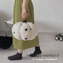 수입소파 럭셔리 나무 장식 호박 모양 베개 20-35cm 북유럽 스타일 방 플러시 소파 거실 침대 옆 매트, 01 WHITE_03 35cm