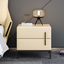 6color 이탈리아 가죽 2단 협탁 침대 틈새 사이드 서랍장 모던 설합장 심플 수납장, 3