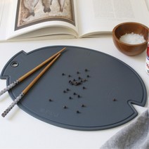 벽걸이구멍 물고기디자인 파스텔 실리콘도마 주방 간편세척 제빵 업소 제과, 다크블루