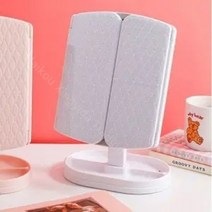 접이식 화장거울 led 화장거울 회전식 화장거울, 흰색, 서랍 포함