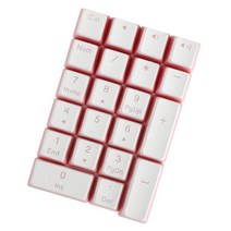 기계식 게임용 키보드 PC 데스크탑 컴퓨터용 PBT 숫자 키패드용 방진 및 방수, 21OEM용 키, 플라스틱, 분홍