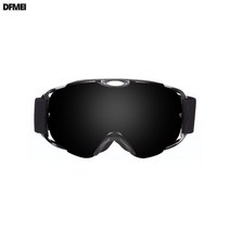 원통형 스키안경 스노우 등산 고글 성인 남녀 스노보드 장비 바람막이 김서림 방지 고글, 블랙 (구매 1 5