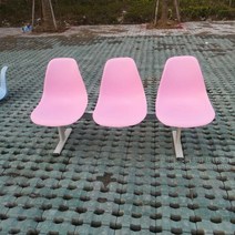 플라스틱 벤치 식당 병원 대기실 공항의자 좌석 3인 4인, 좌석 3개(색상별도문의)
